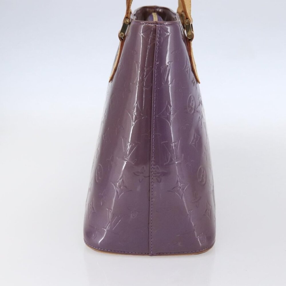 LOUIS VUITTON Monogram Vernis Houston Hand Bag Purple Viole M91093 Auth 152339 - Picture 4 of 16